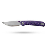 Gecko SE G080 (3.07''+SLD Magic+Purple Micarta)-Liner Lock-thumb stud