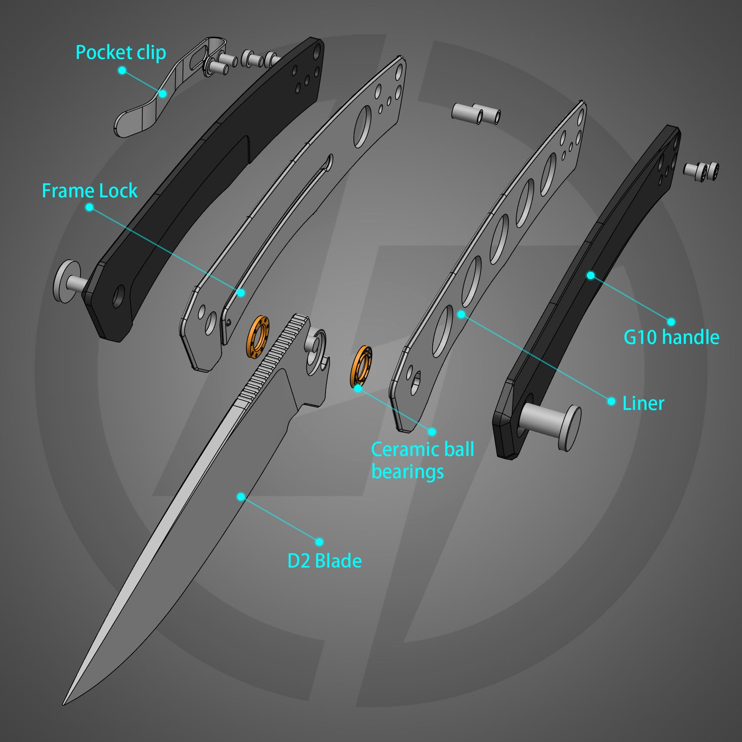 Maximus Pocket Knife Liner Lock(3.5