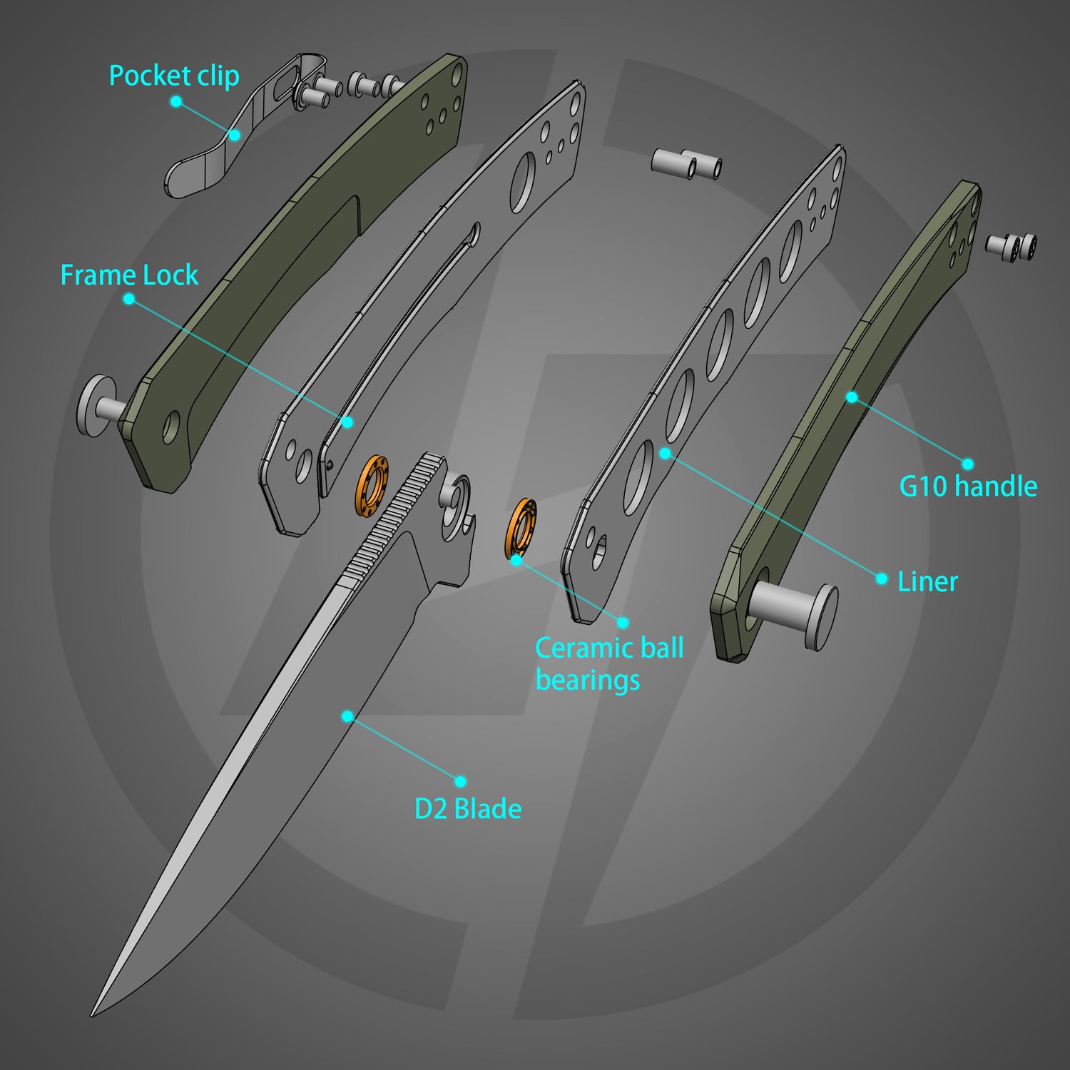 Maximus Pocket Knife Liner Lock(3.5