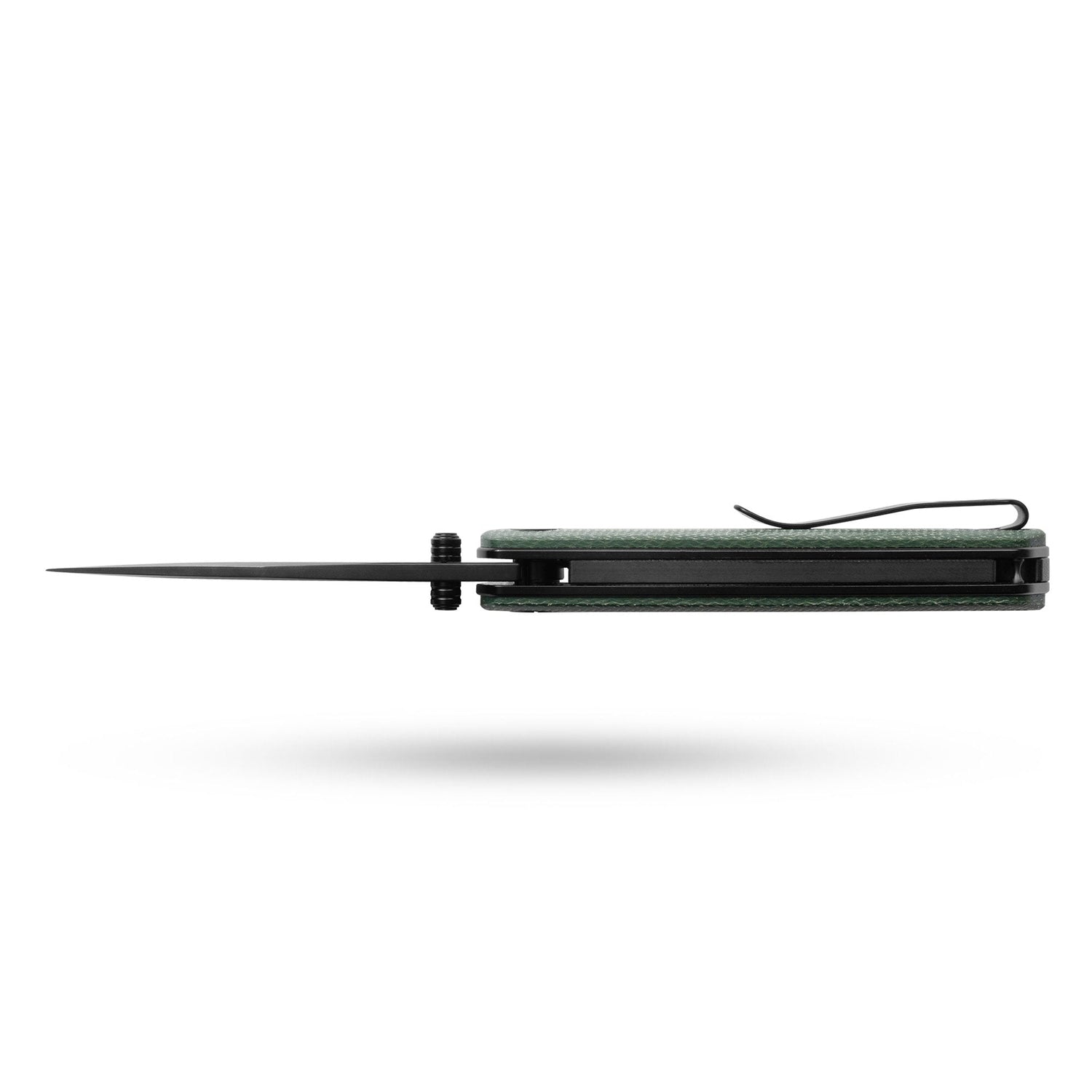 Gecko SE G080 (3.07''+SLD Magic+PVD+Green Micarta)-Liner Lock-thumb stud
