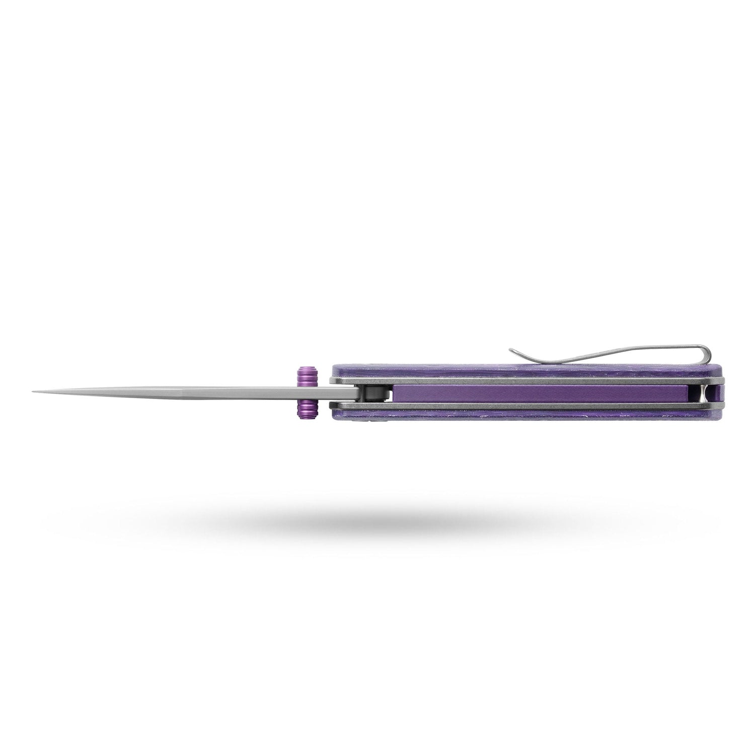 Gecko SE G080 (3.07''+SLD Magic+Purple Micarta)-Liner Lock-thumb stud