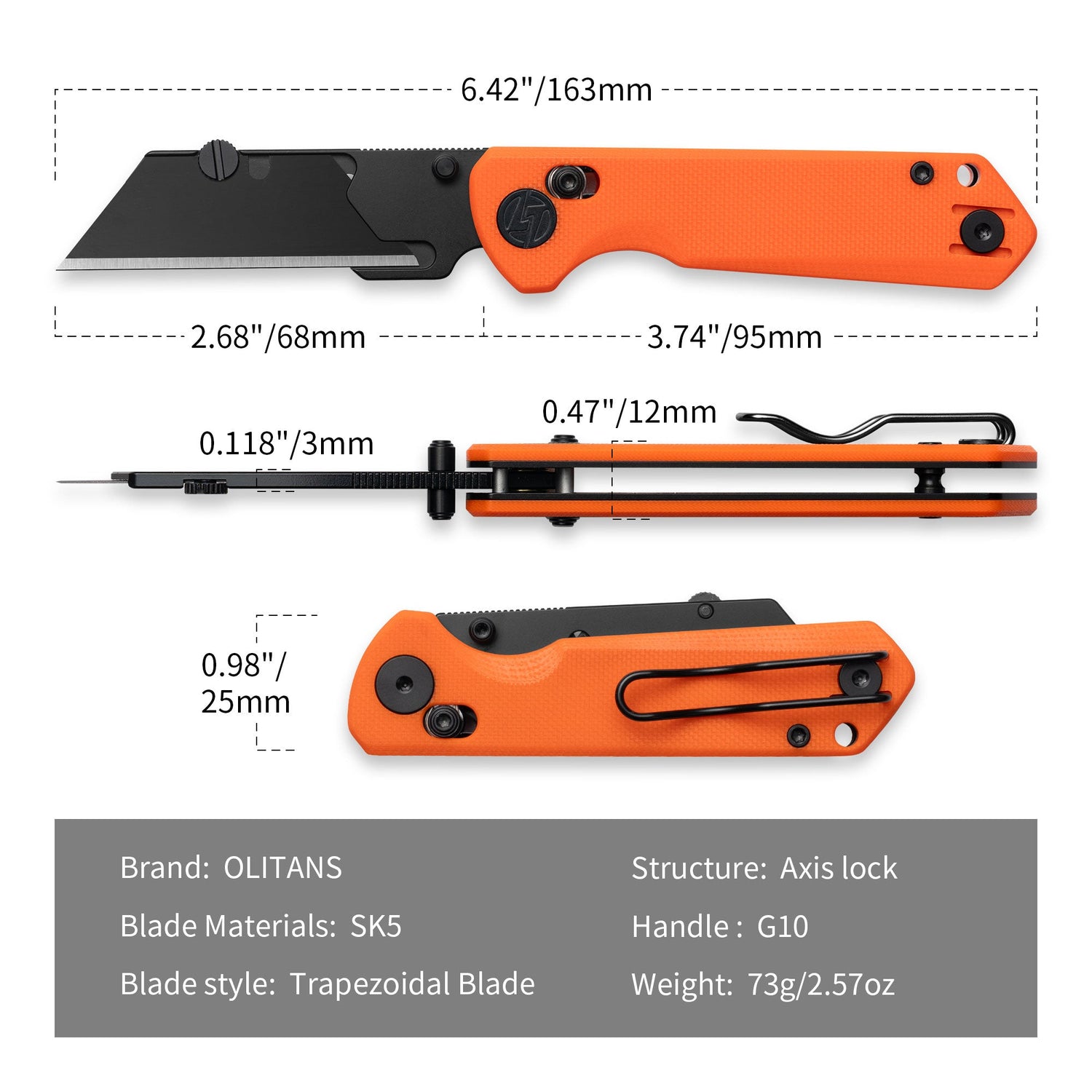 Adélie Penguins G076 Utility Knife (2.68
