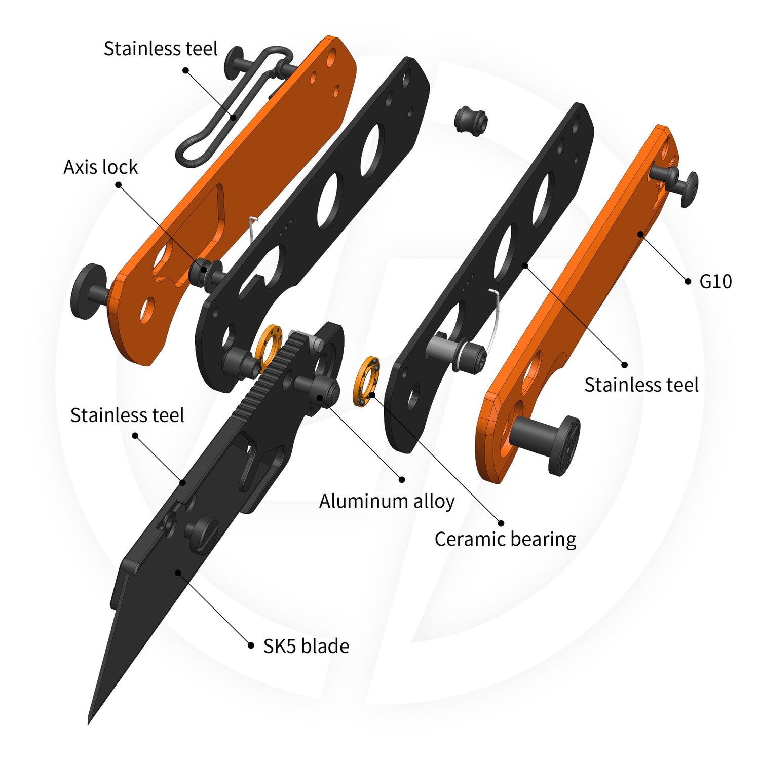 Adélie Penguins G076 Utility Knife (2.68