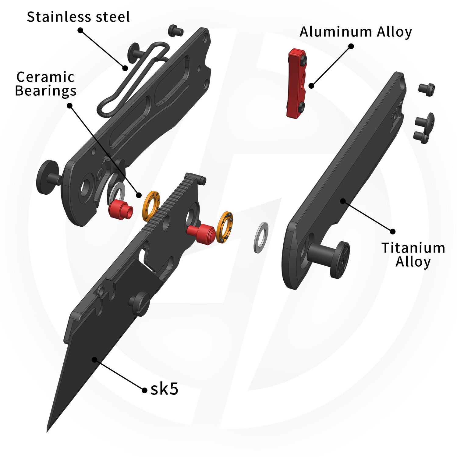 Ti NOVA T078 Utility Knife (2.68