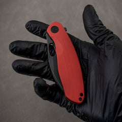 Closed G064 with red G10 and black blade