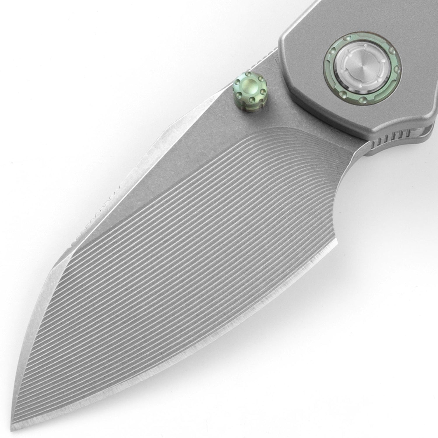 Mini Ti-Mastiff T074（ 2.36'' + Bohler M390 + Step milled+Titanium ）Folding Knife