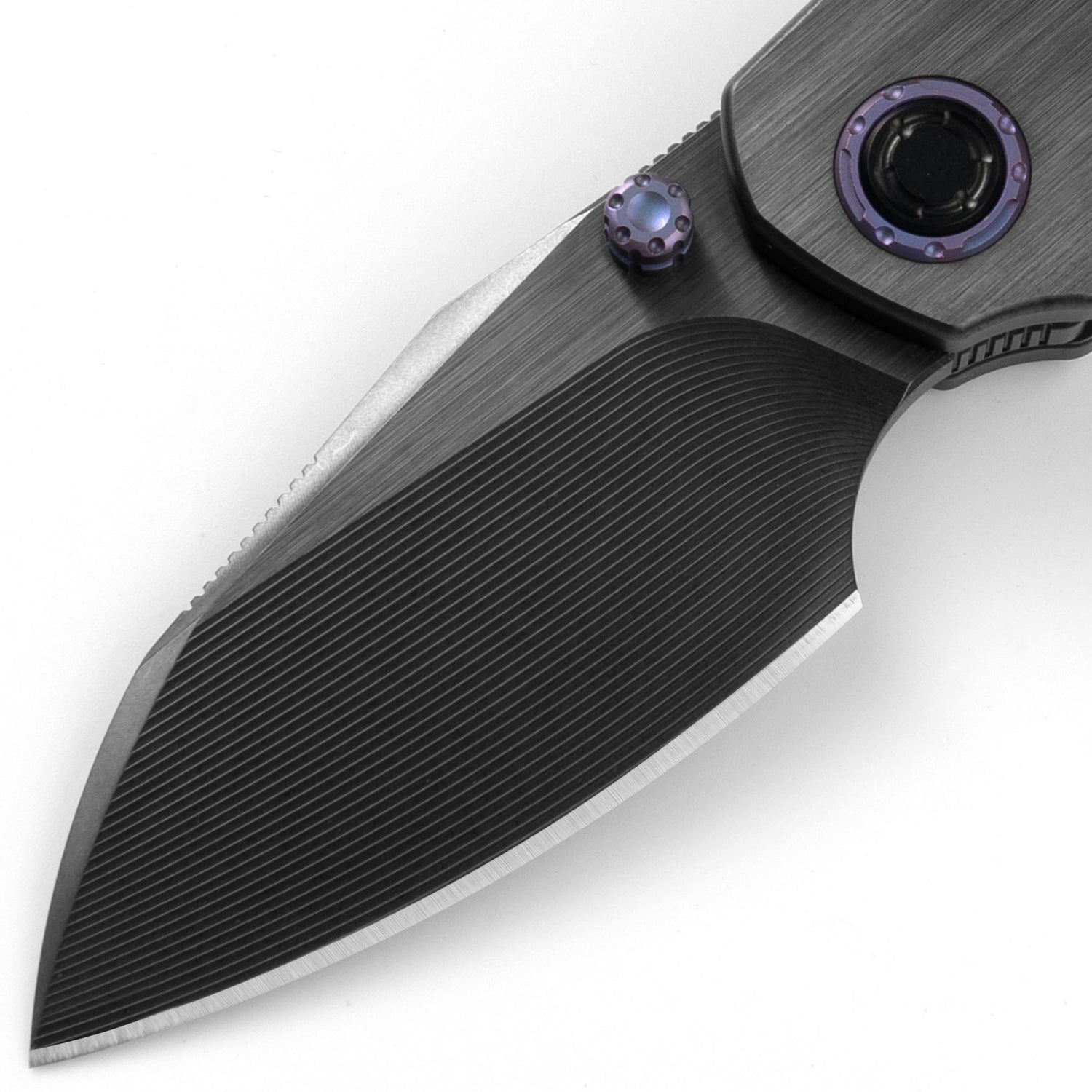 Mini Ti-Mastiff T074（ 2.36'' + Bohler M390 + Step milled+Titanium ）Folding Knife