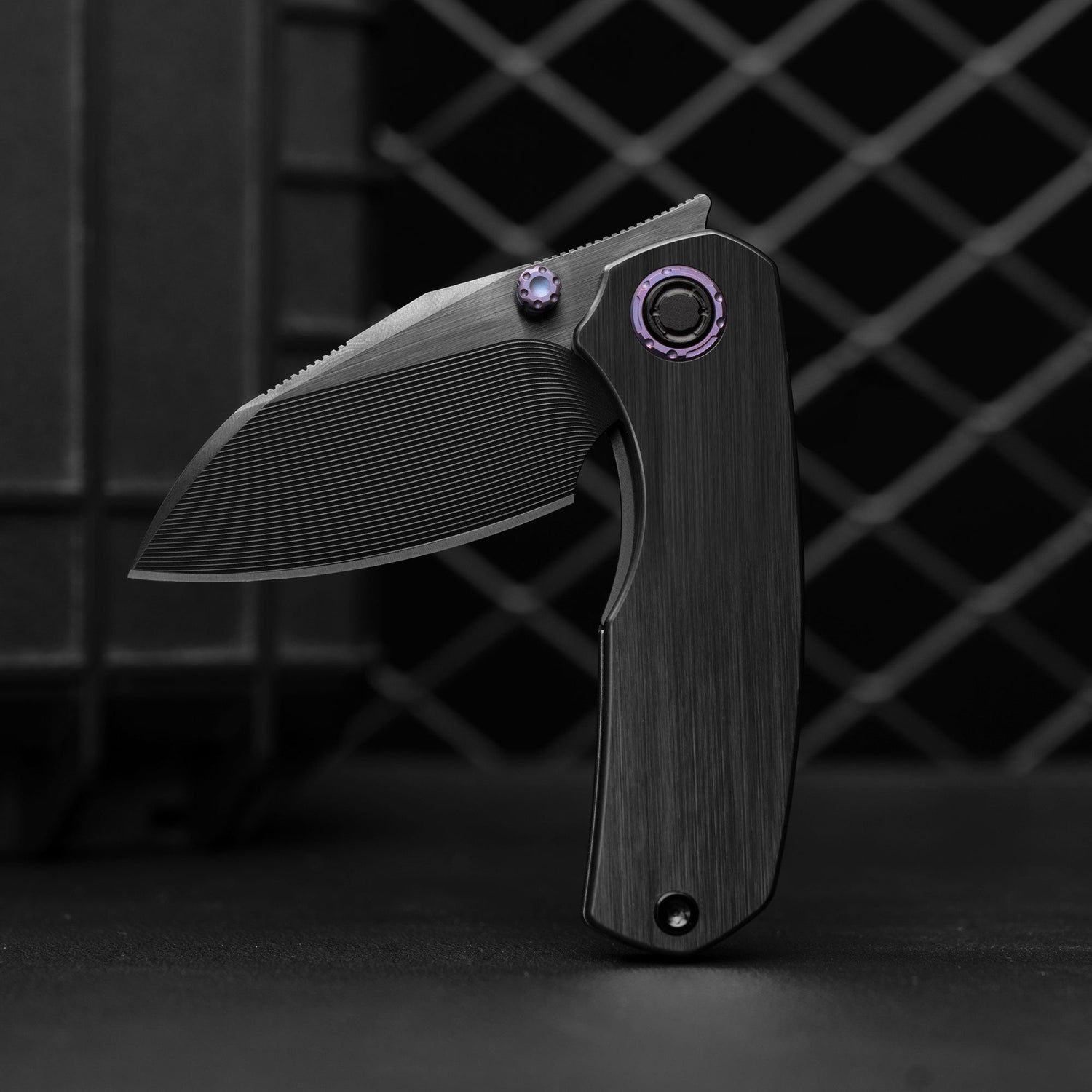 Mini Ti-Mastiff T074（ 2.36'' + Bohler M390 + Step milled+Titanium ）Folding Knife