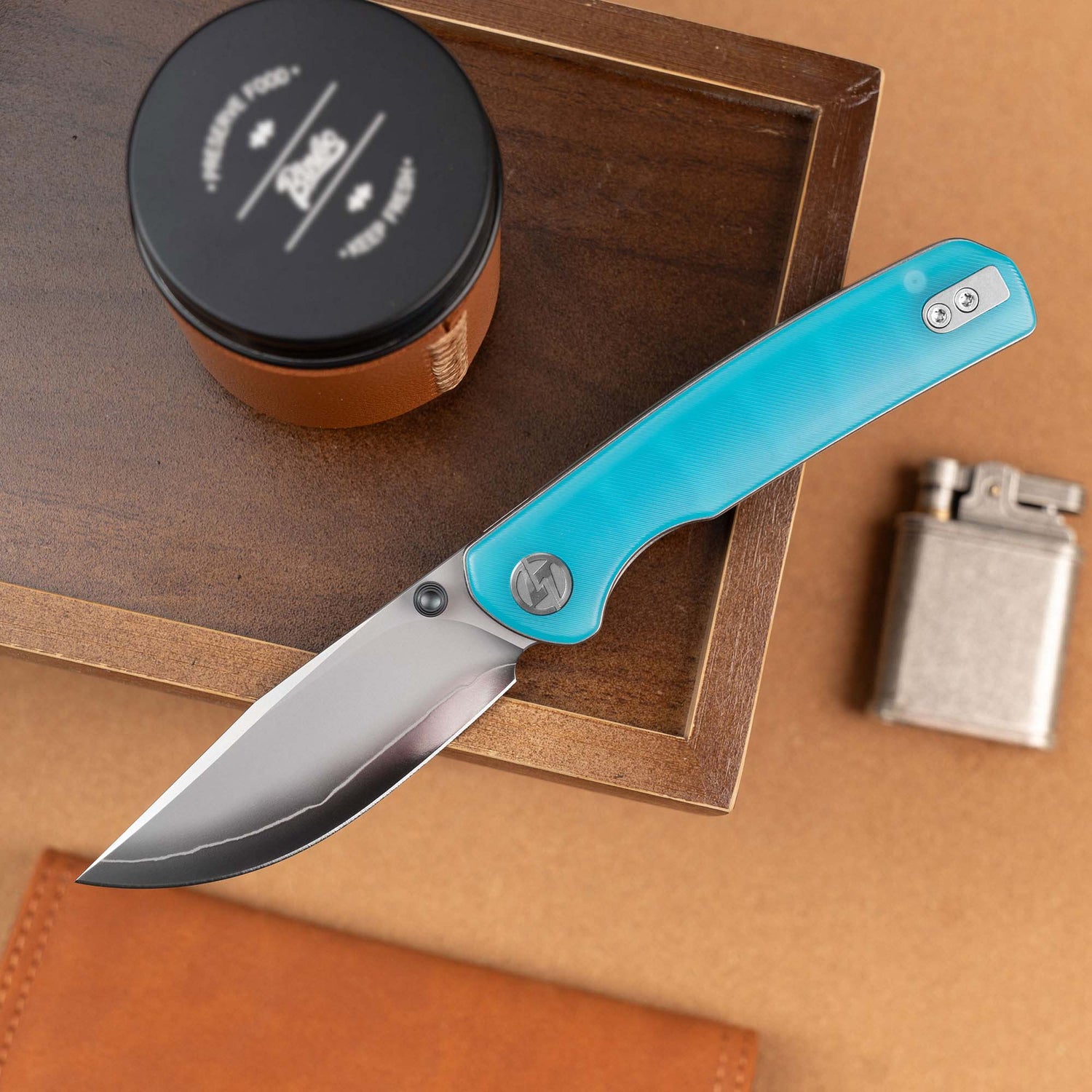 Gecko SE G080 (3.07''+SLD Magic+Blue Acrylic)-Liner Lock-thumb stud