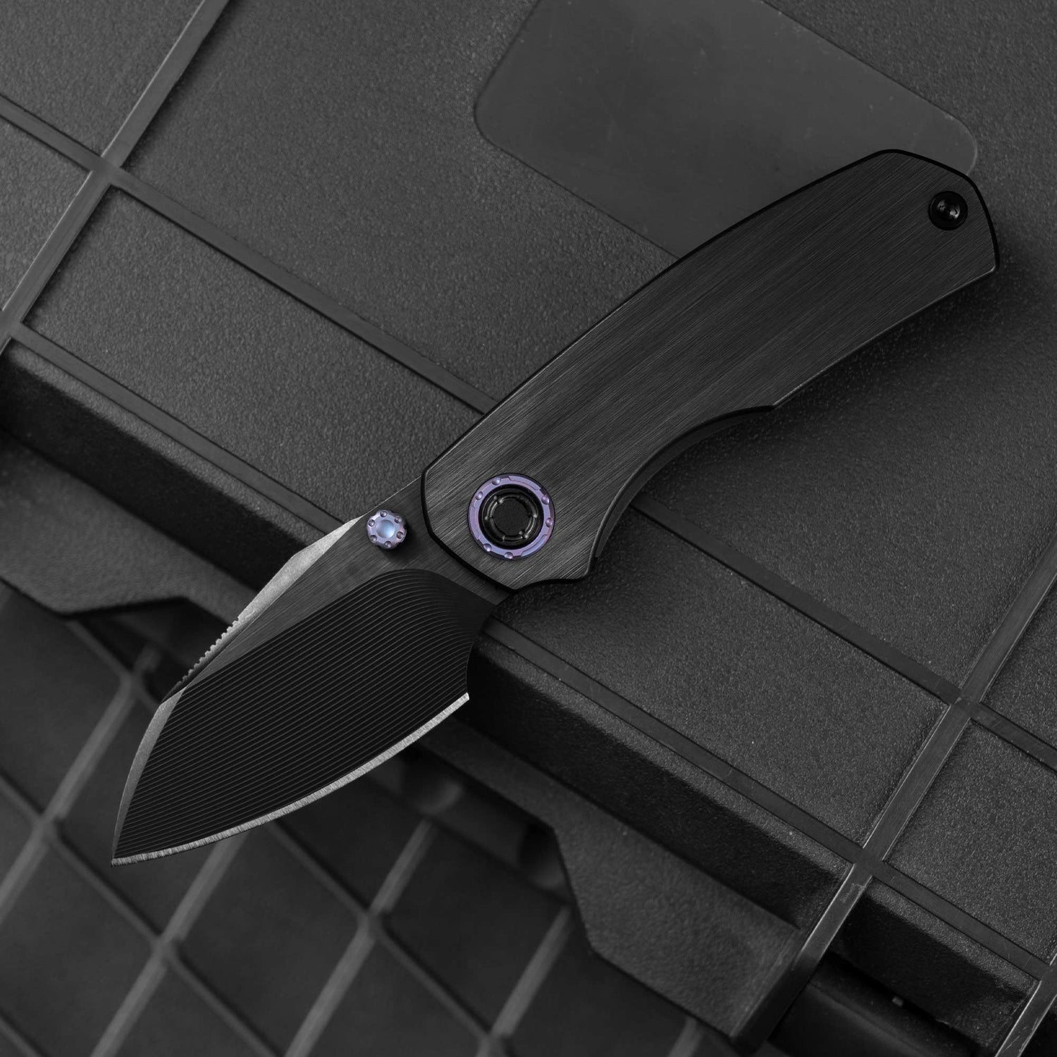 Mini Ti-Mastiff T074（ 2.36'' + Bohler M390 + Step milled+Titanium ）Folding Knife