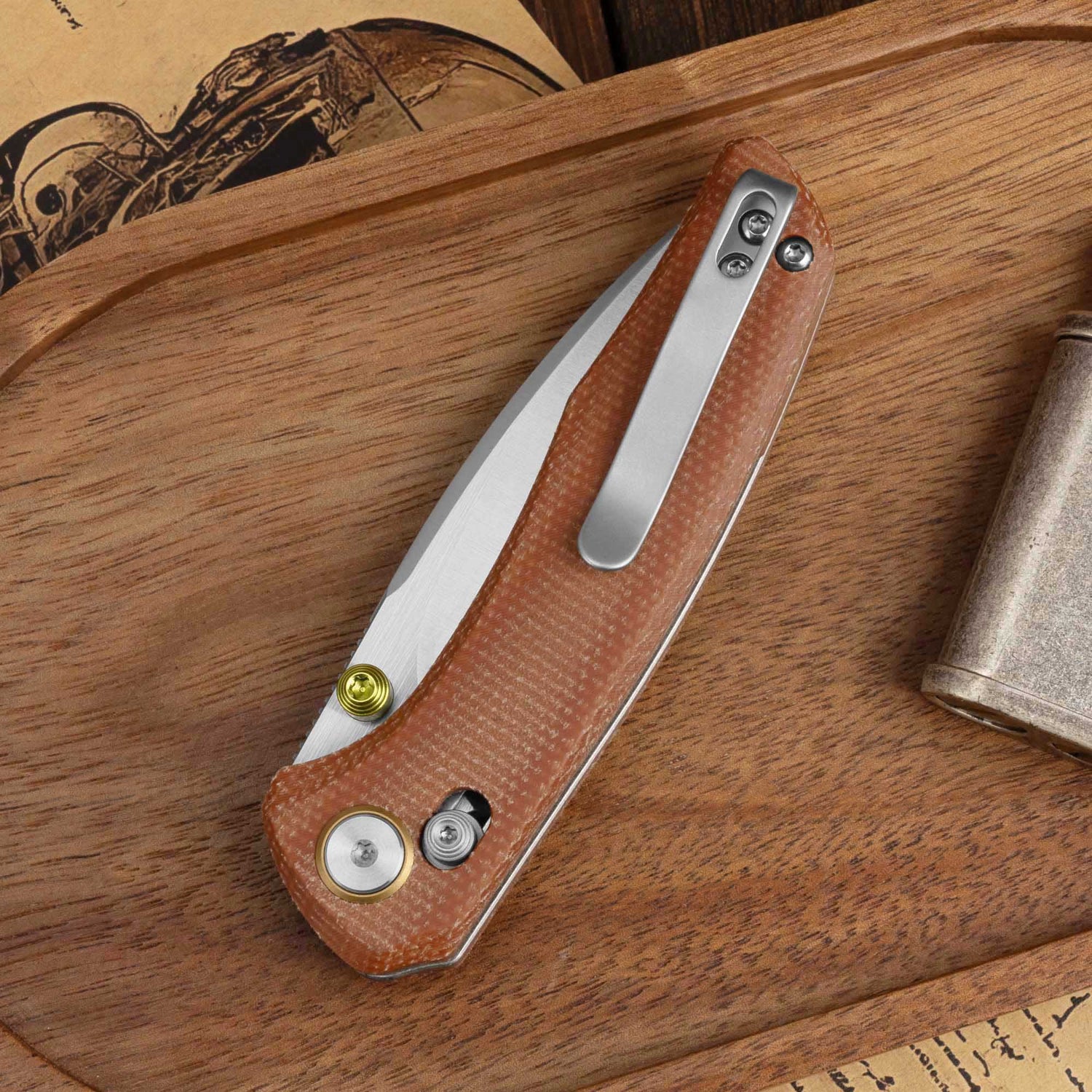 AVIS G079（2.83''+14C28N+Micarta）Crossbar Lock