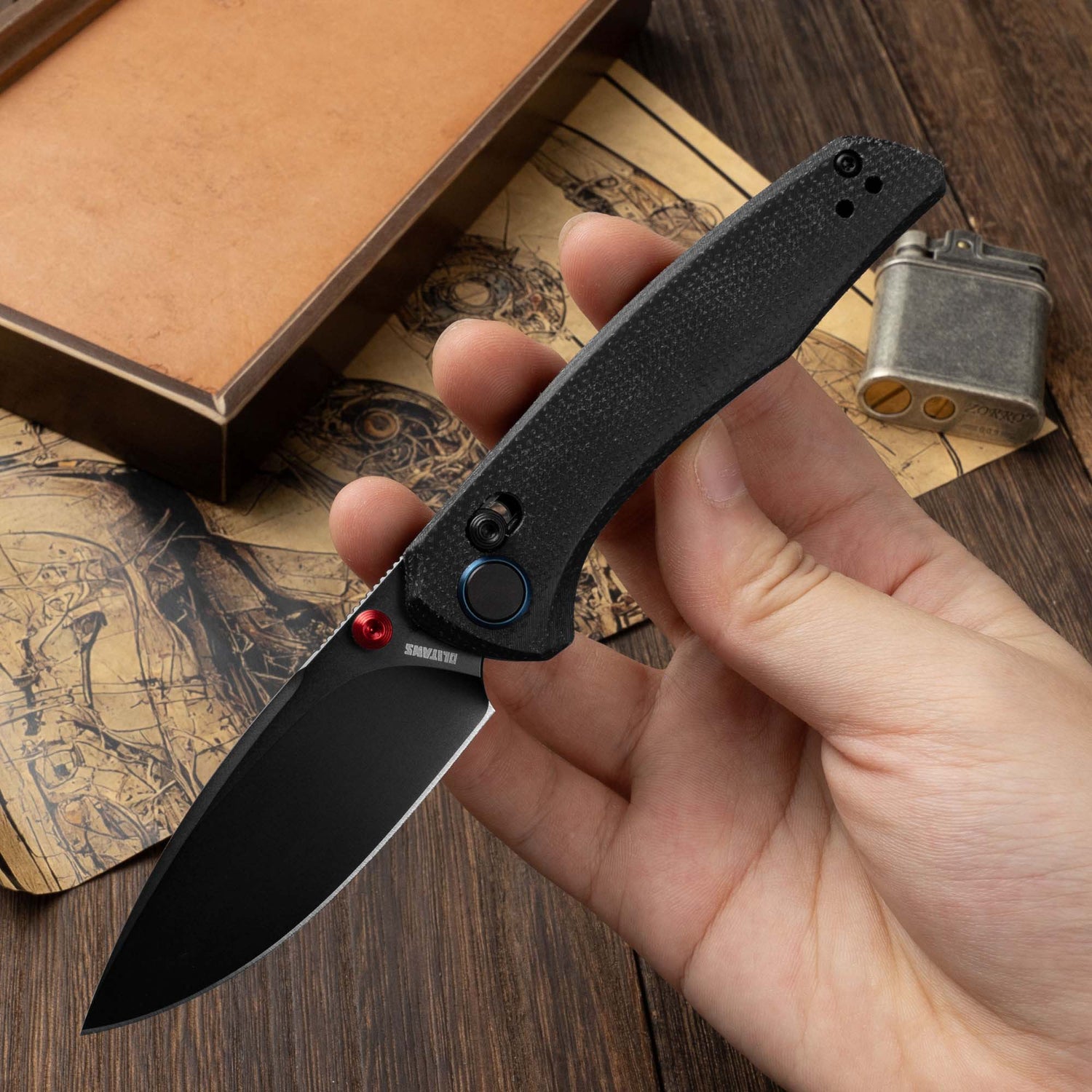 AVIS G079（2.83''+14C28N+Micarta）Crossbar Lock