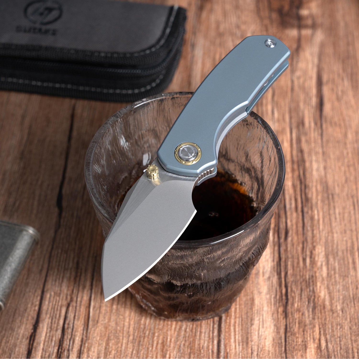 Mini Ti-Mastiff T074（ 2.36'' + Bohler M390 +Titanium ）Folding Knife