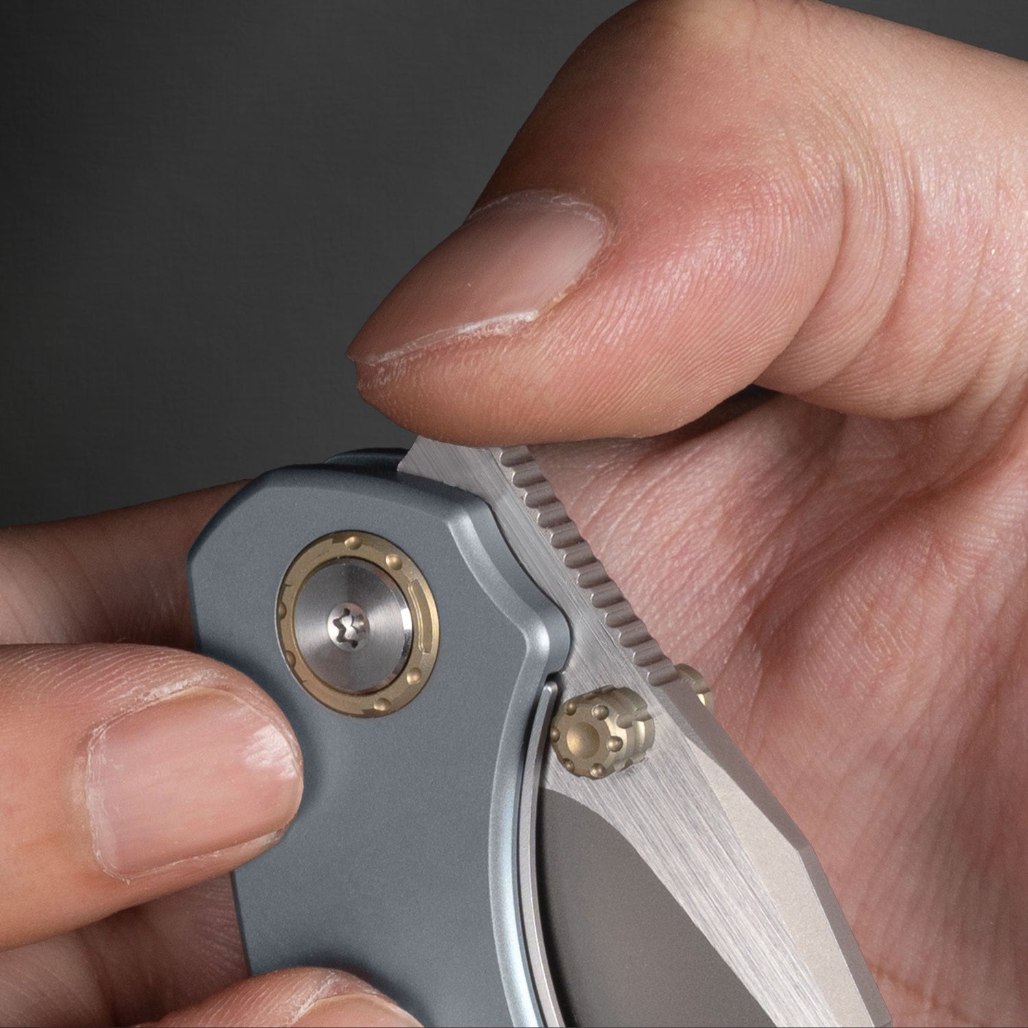 Mini Ti-Mastiff T074（ 2.36'' + Bohler M390 +Titanium ）Folding Knife