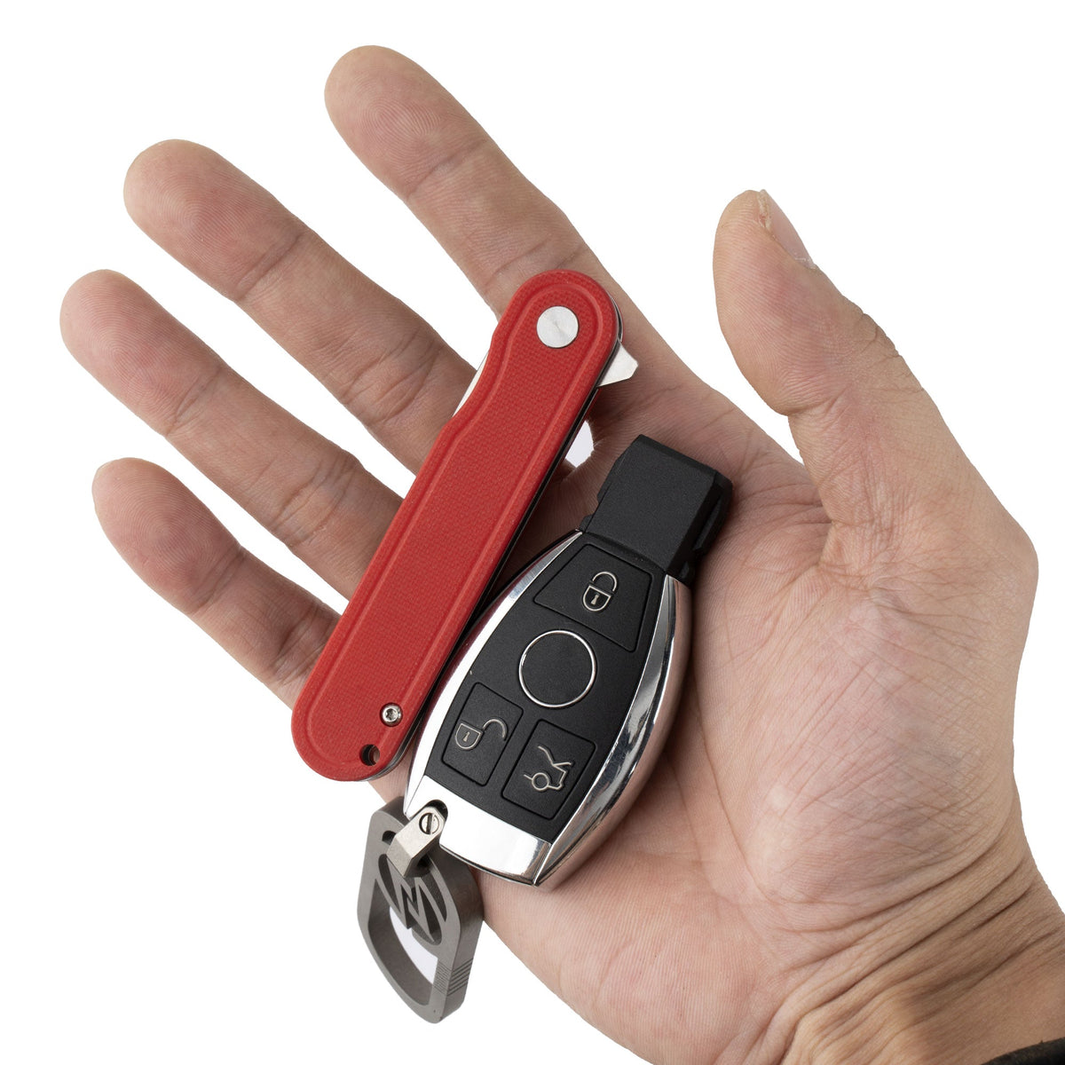 Rocket G040 (2.75''+D2+Red G10)-Liner Lock-Flipper