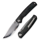 M070-SLD Folding Knife(3.07''+SLD Magic+Carbon fibre)-Liner Lock-thumb stud-OLITANS