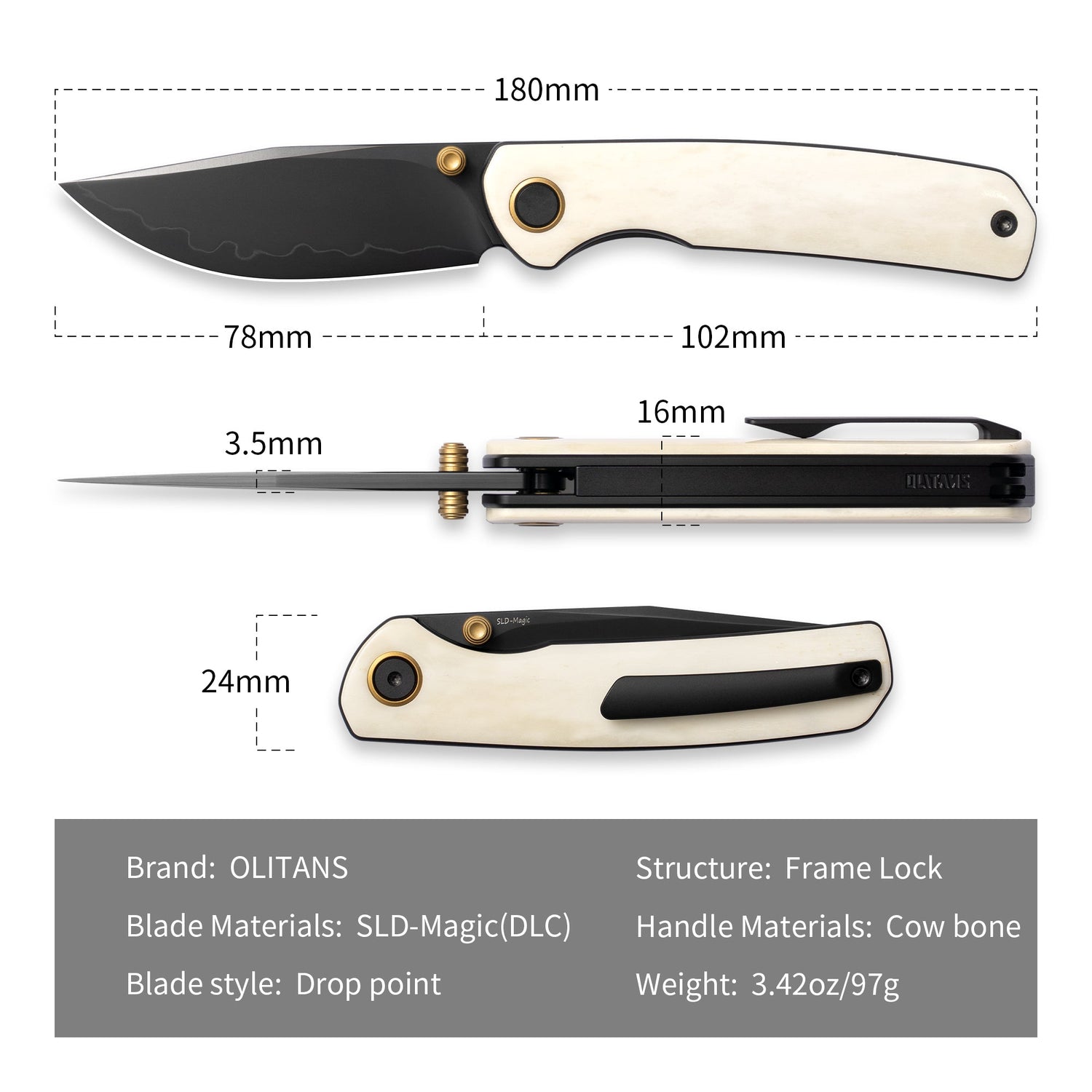 M070-SLD Folding Knife(3.07