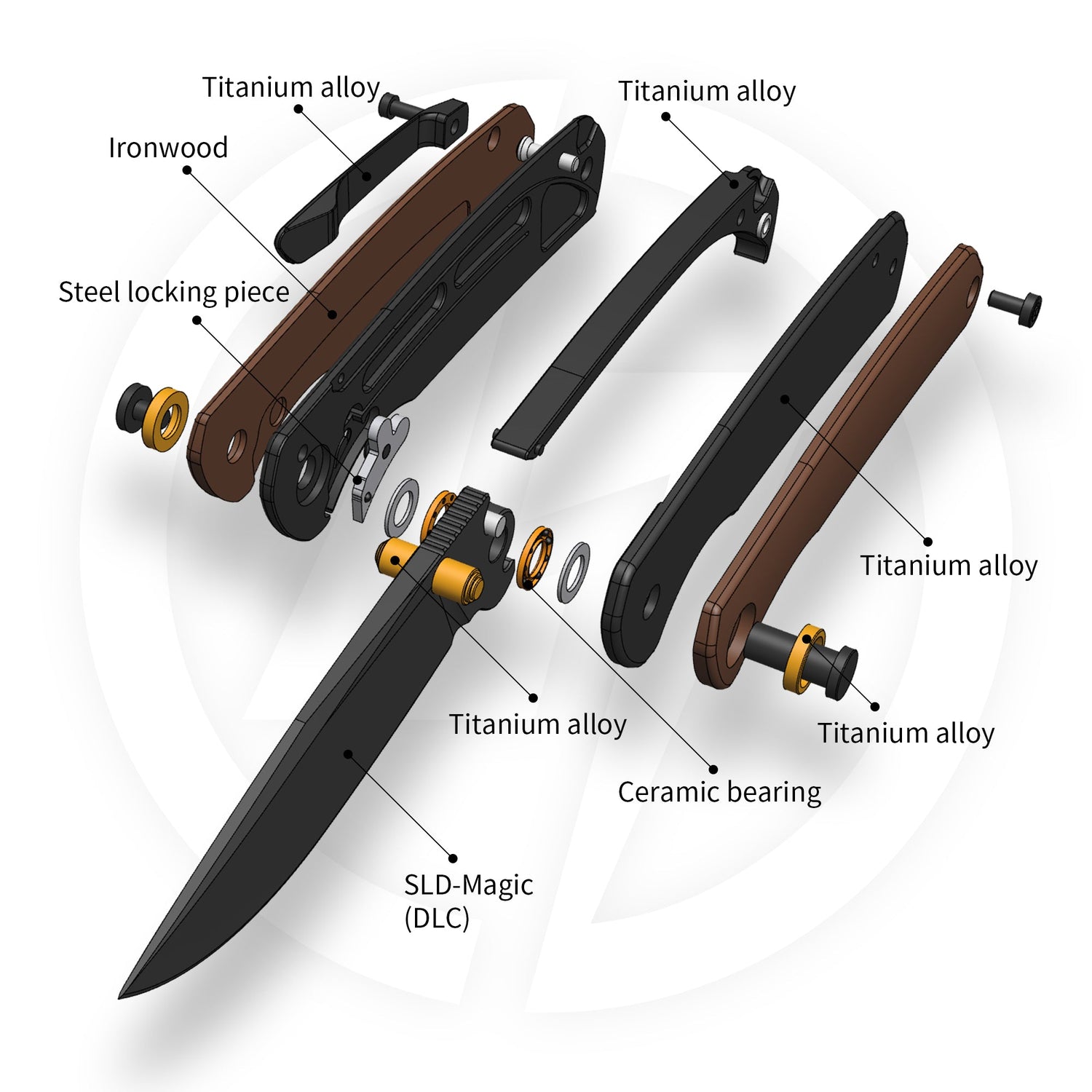 M070-SLD Folding Knife(3.07