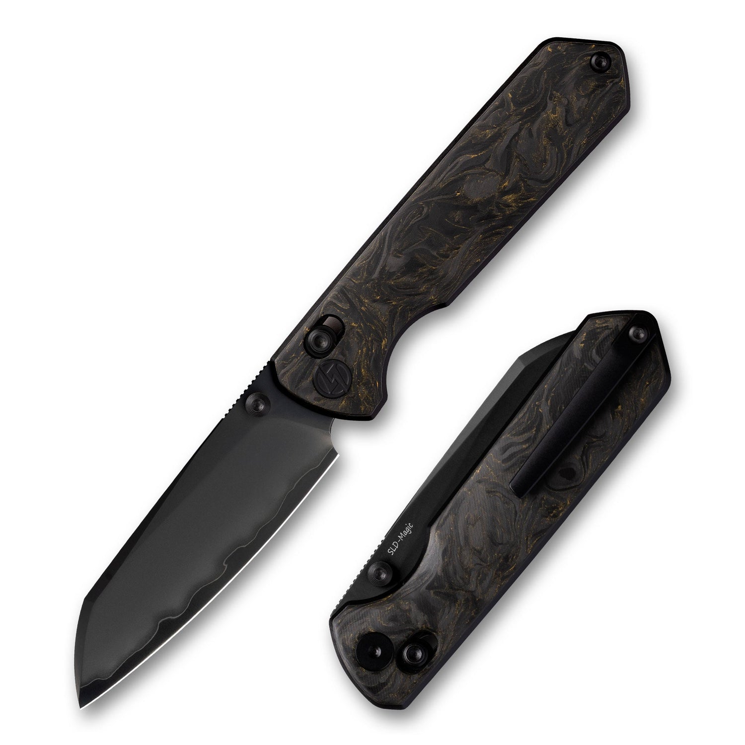Imperial Penguin M060(3.35''+DLC-SLD Magic+Carbon fibre)-Axis lock-thumb stud